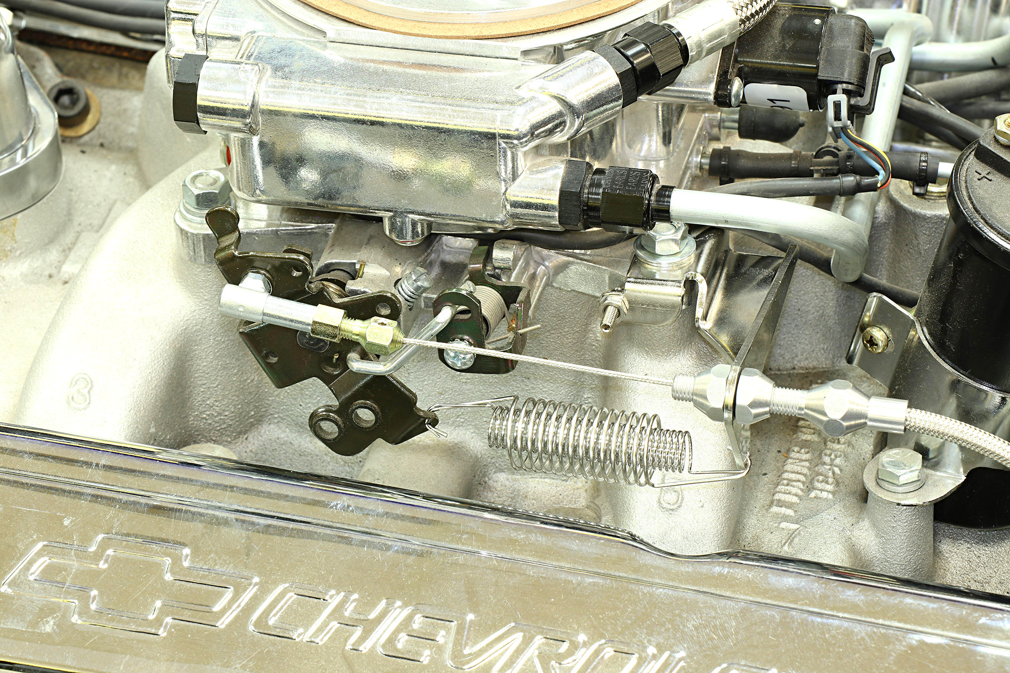 Lokar Performance Products XTCB-40HS Black Stainless Steel Bracket And Springs For Holley Sniper Efi